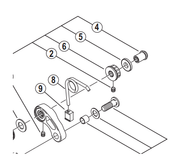 Shimano Spares BR-6700 pivot nut 12.5 mm; for front