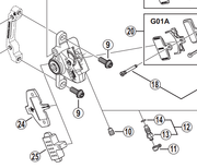 Shimano Spares BR-M985 pad spacer