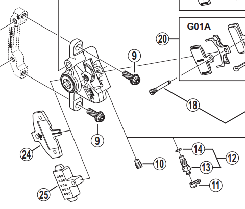 Shimano Spares BR-M985 pad spacer
