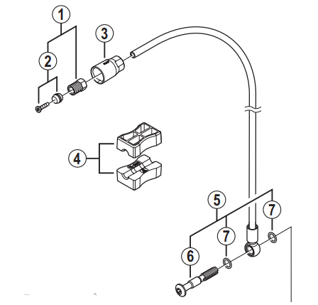Shimano Spares BR-M985 connecting bolt unit