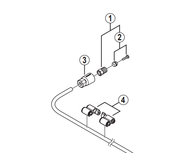 Shimano Spares BR-M596 connecting bolt unit