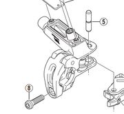 Shimano Spares BL-M666 lever axle