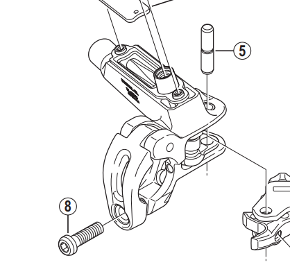 Shimano Spares BL-M666 lever axle
