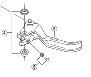 Shimano Spares BL-M820 right hand lever member unit