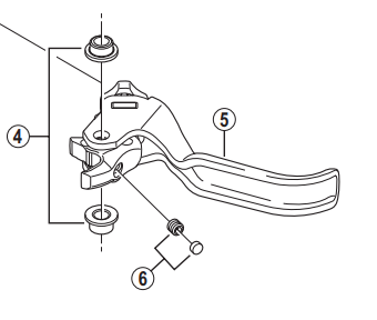 Shimano Spares BL-M820 right hand lever member unit
