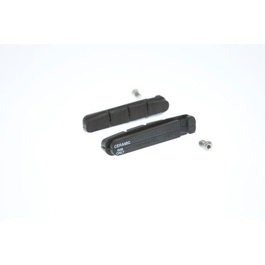 Shimano Dura-Ace R55C Dura Ace/Ultegra cartridge pad inserts; ceramic rims; pair