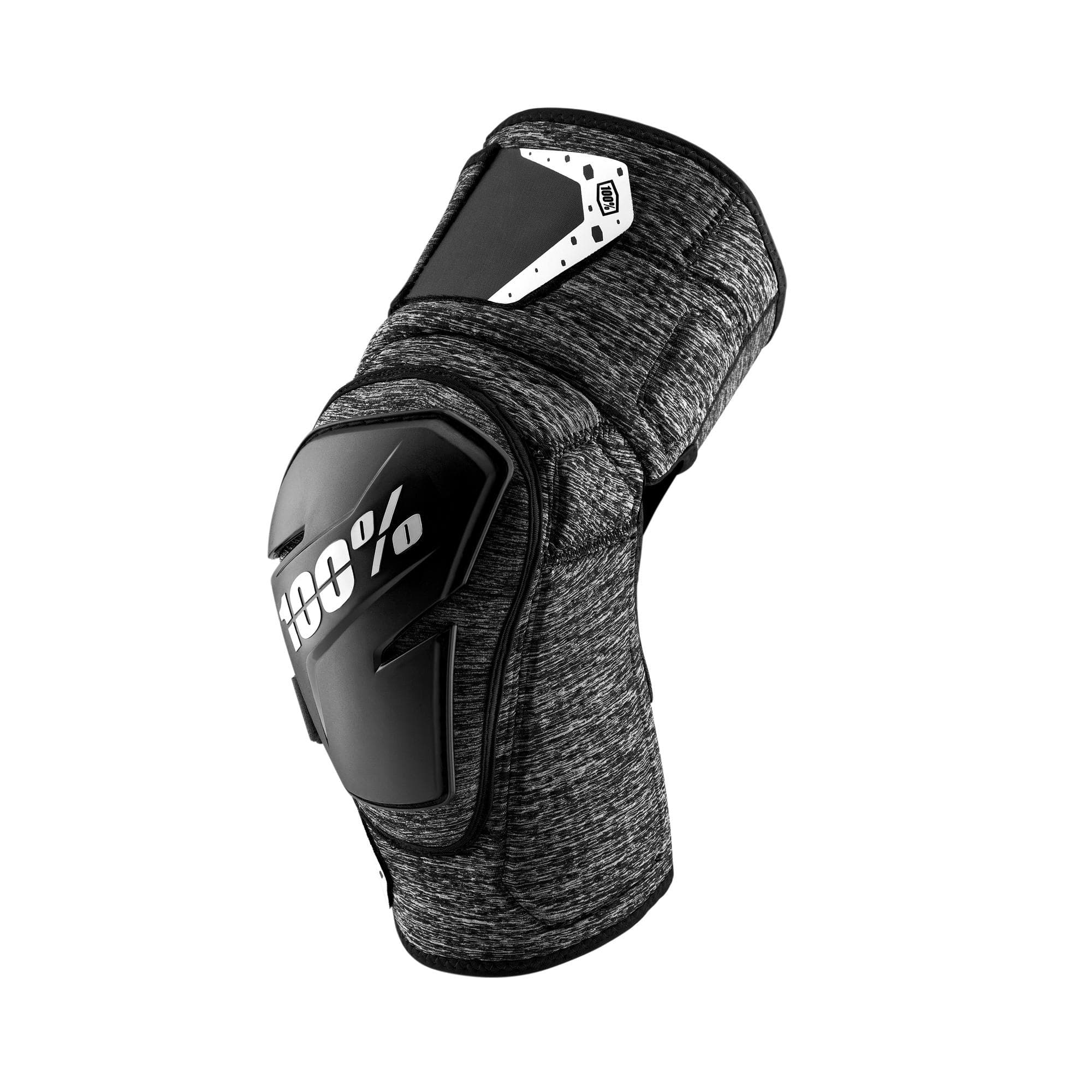100% Fortis Knee Guard Grey Heather / Black L/XL