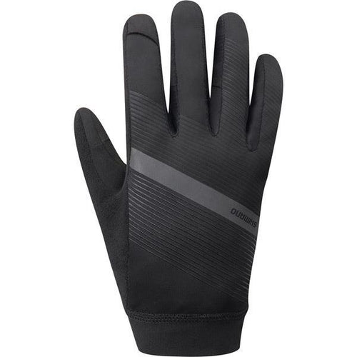 Shimano Clothing Unisex Wind Control Glove; Black; Size M