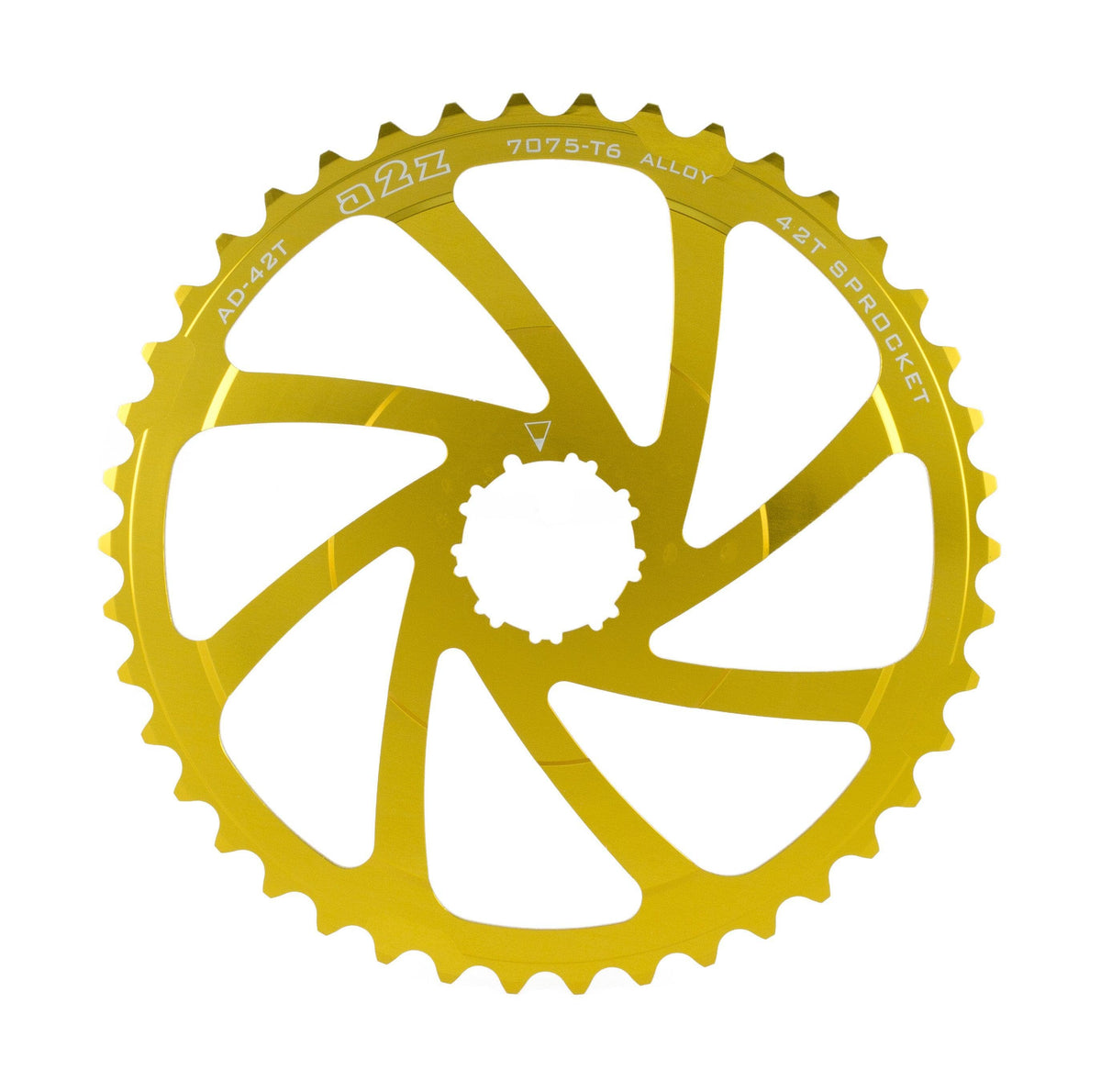 A2Z Wide Range Cassette Adapter Sprocket (42T, Gold)
