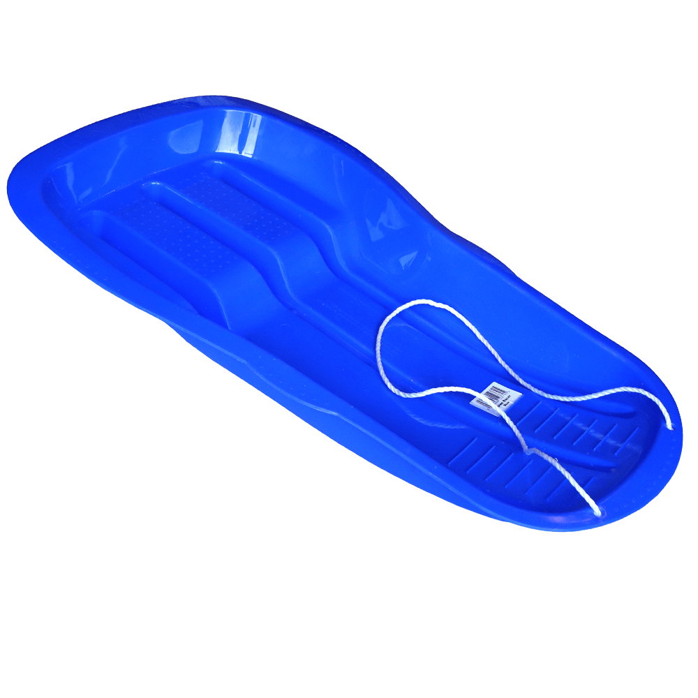 Snow Sledge Toboggan Kids Adult with Rope for Winter Outdoor Sports BLUE