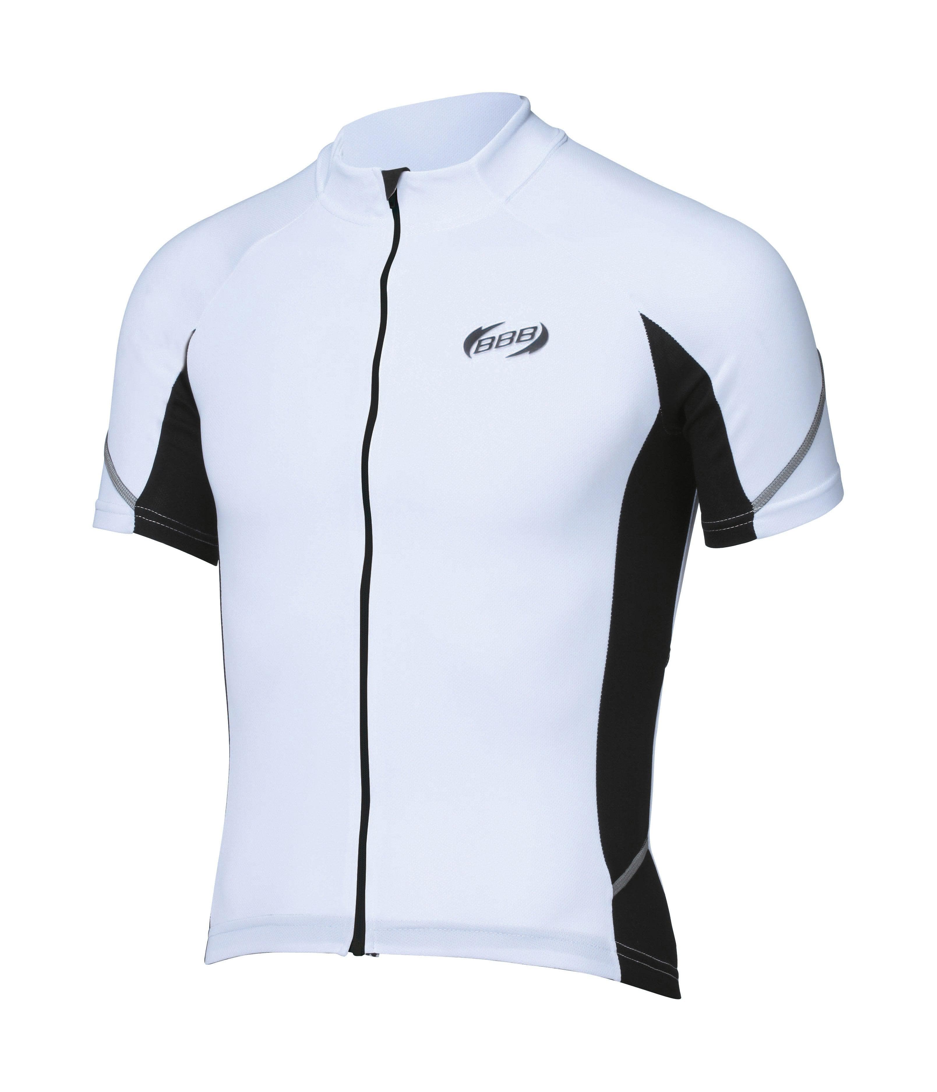 BBB BBW-235 - ComfortFit SS Jersey (White & Black, S)-TF>