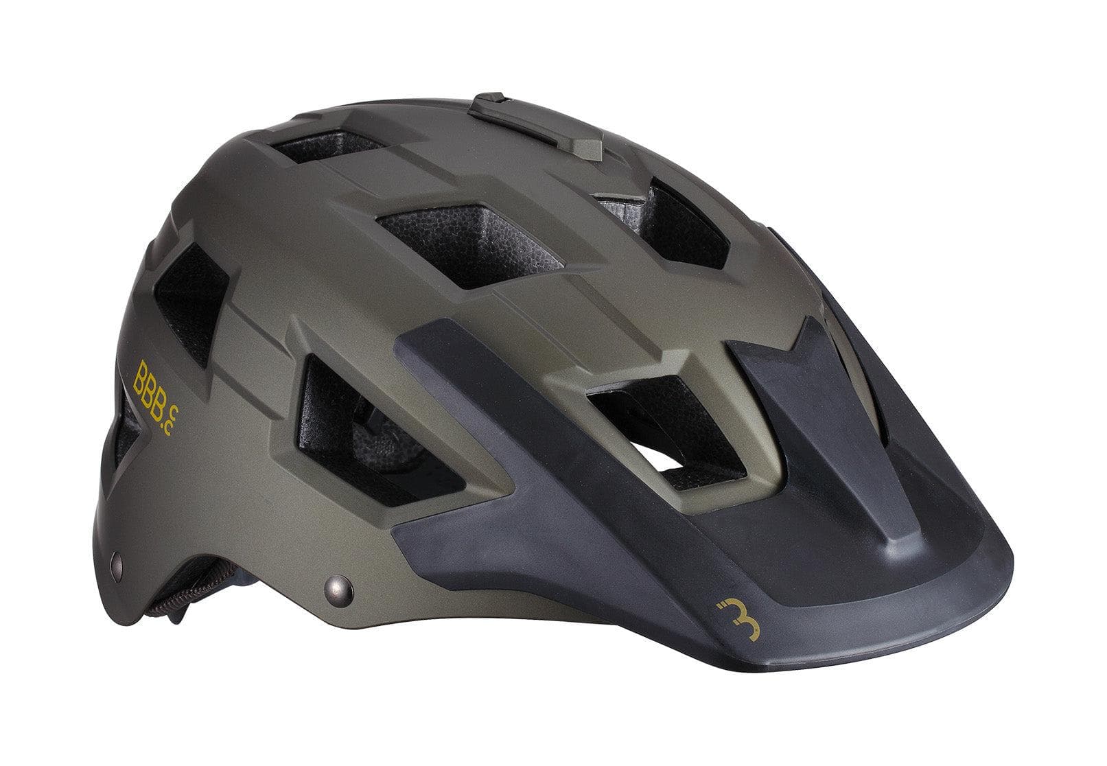 BBB BHE-54 - Nanga 21 MTB Helmet (Matte Olive Green, M, 54-58cm)