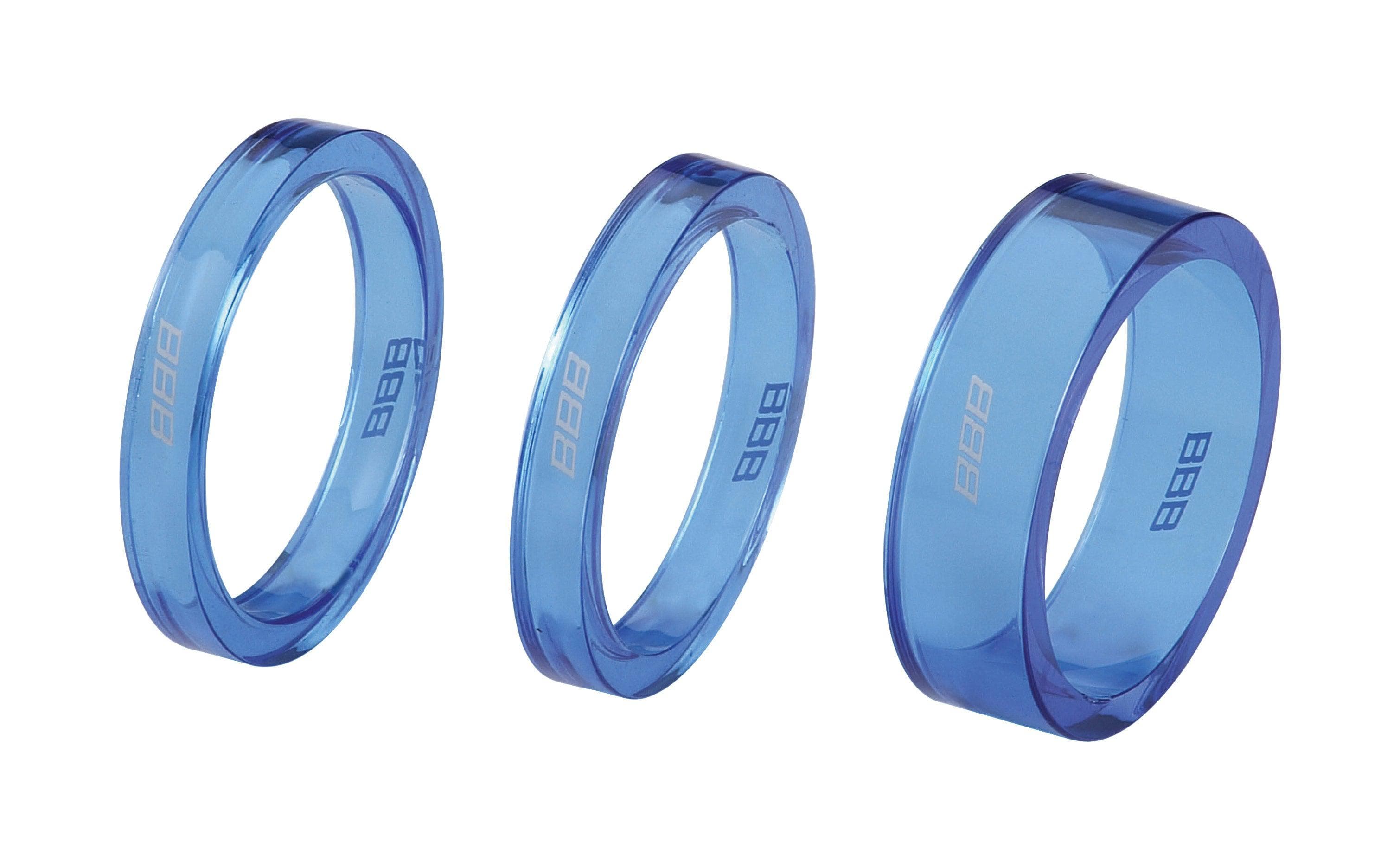 BBB BHP-37 - TransSpace Headset Spacers (Blue)-TF>