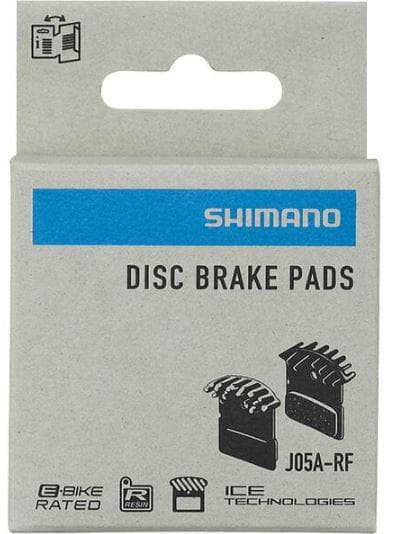Shimano Spares J05A-RF disc pads and spring; alloy back with cooling fins; resin