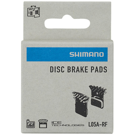 Shimano Dura Ace L05A-RF Alloy Backed Disc Brake Pads with Spring & Cooling Fins - Resin