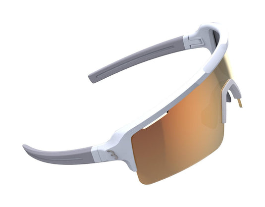BBB BSG-65 - Fuse Sport Glasses (Matte White, MLC Orange Lens)