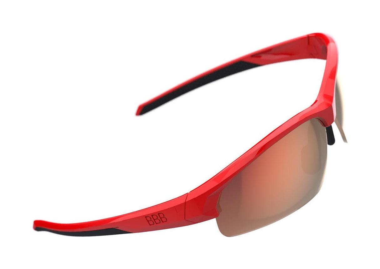 BBB BSG-68 - Impress Small Sport Glasses (Red, Red MLC Lens)