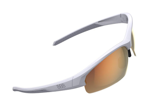 BBB BSG-68 - Impress Small Sport Glasses (White, Red MLC Lens)
