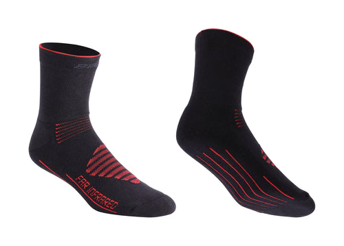 BBB BSO-16 - FIRFeet Socks (Black & Red, 35-38)