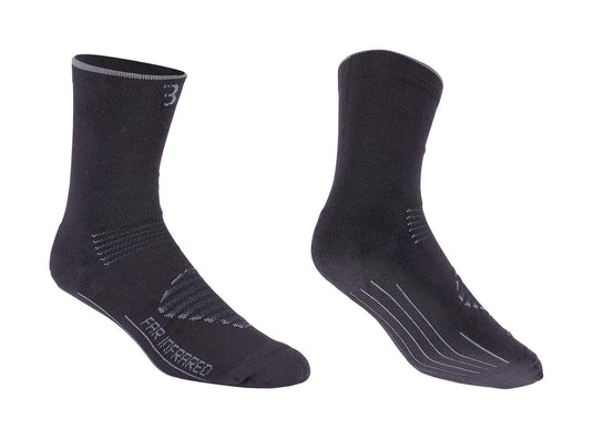 BBB BSO-16 - FIRFeet Socks (Black & Grey, 35-38)