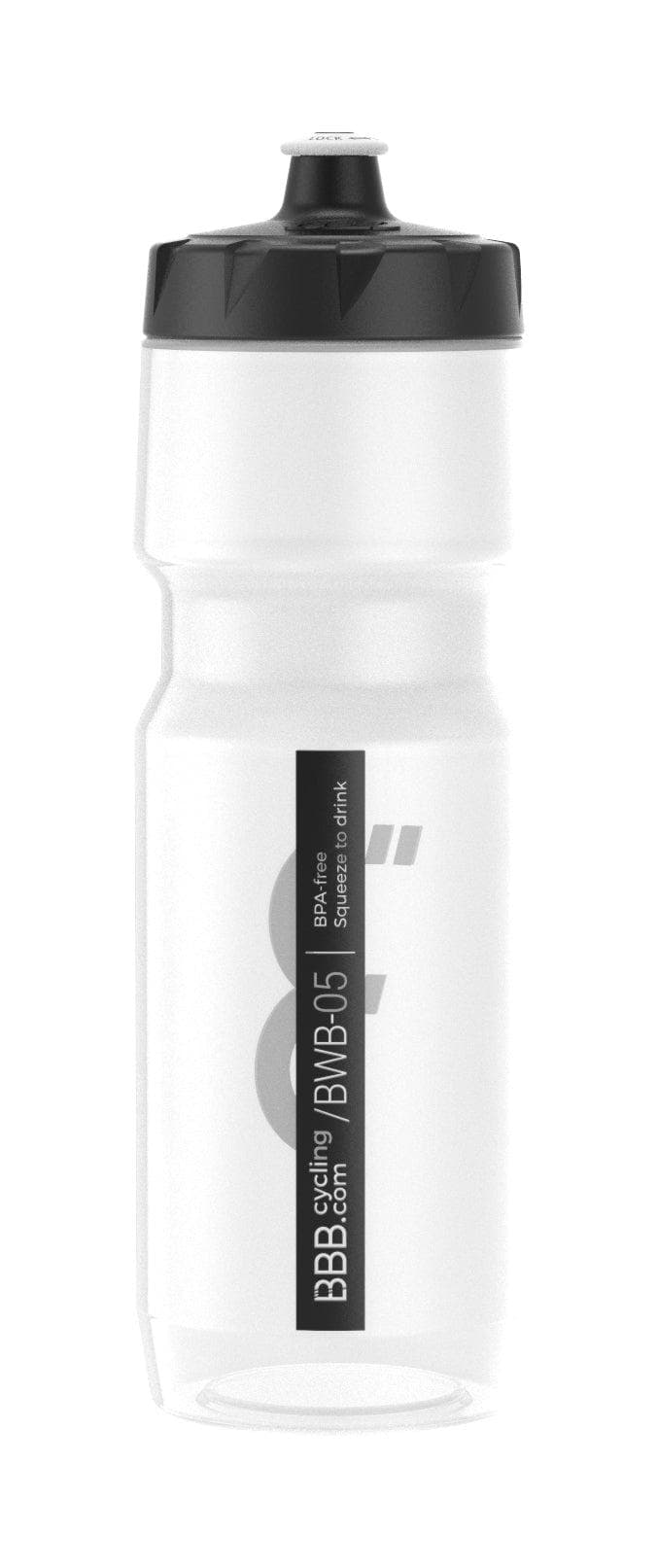 BBB BWB-05 - CompTank XL Water Bottle (750ml, Clear & Black)