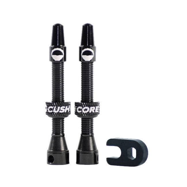 CushCore Tubeless Valves Black 44mm
