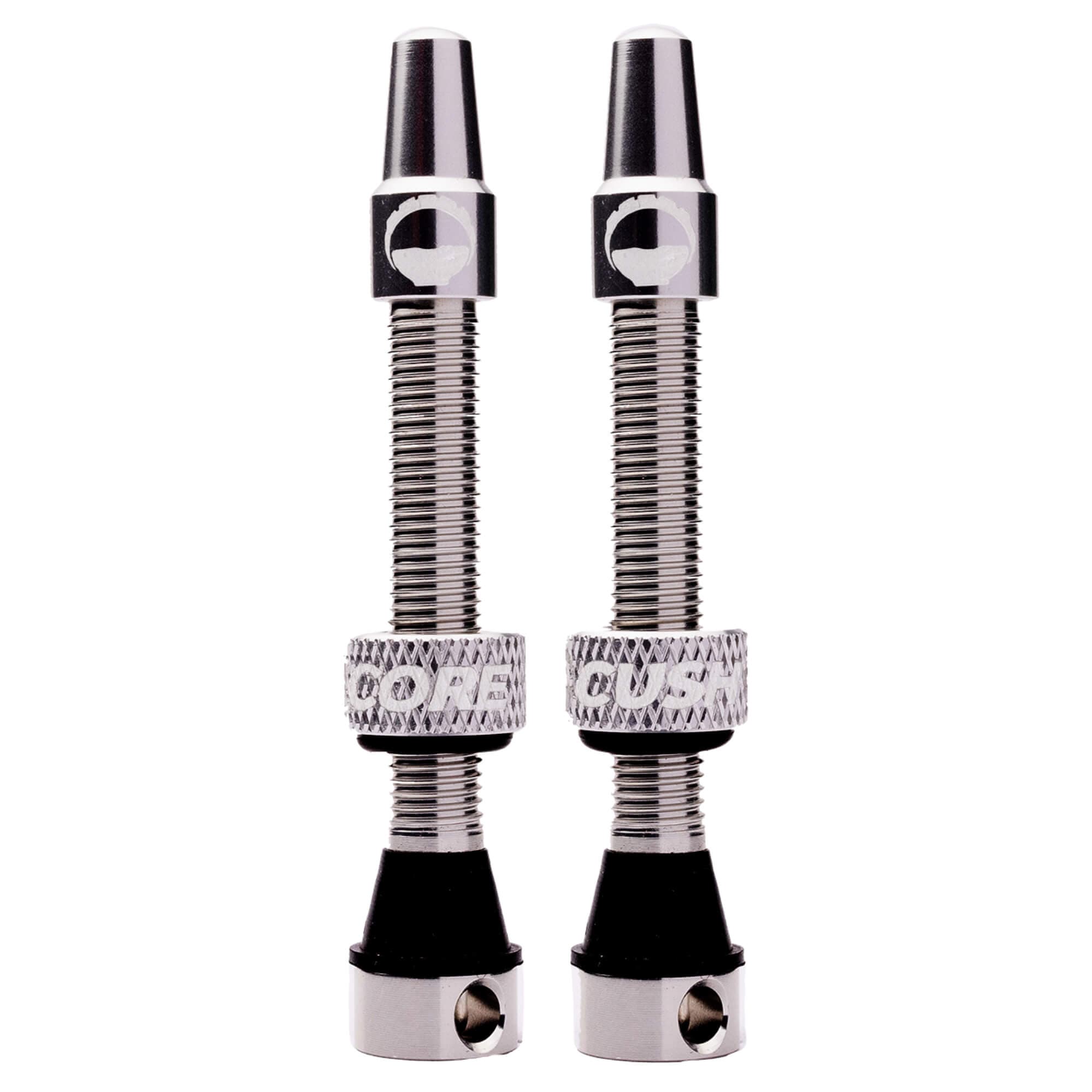 CushCore Tubeless Valves 55mm Silver
