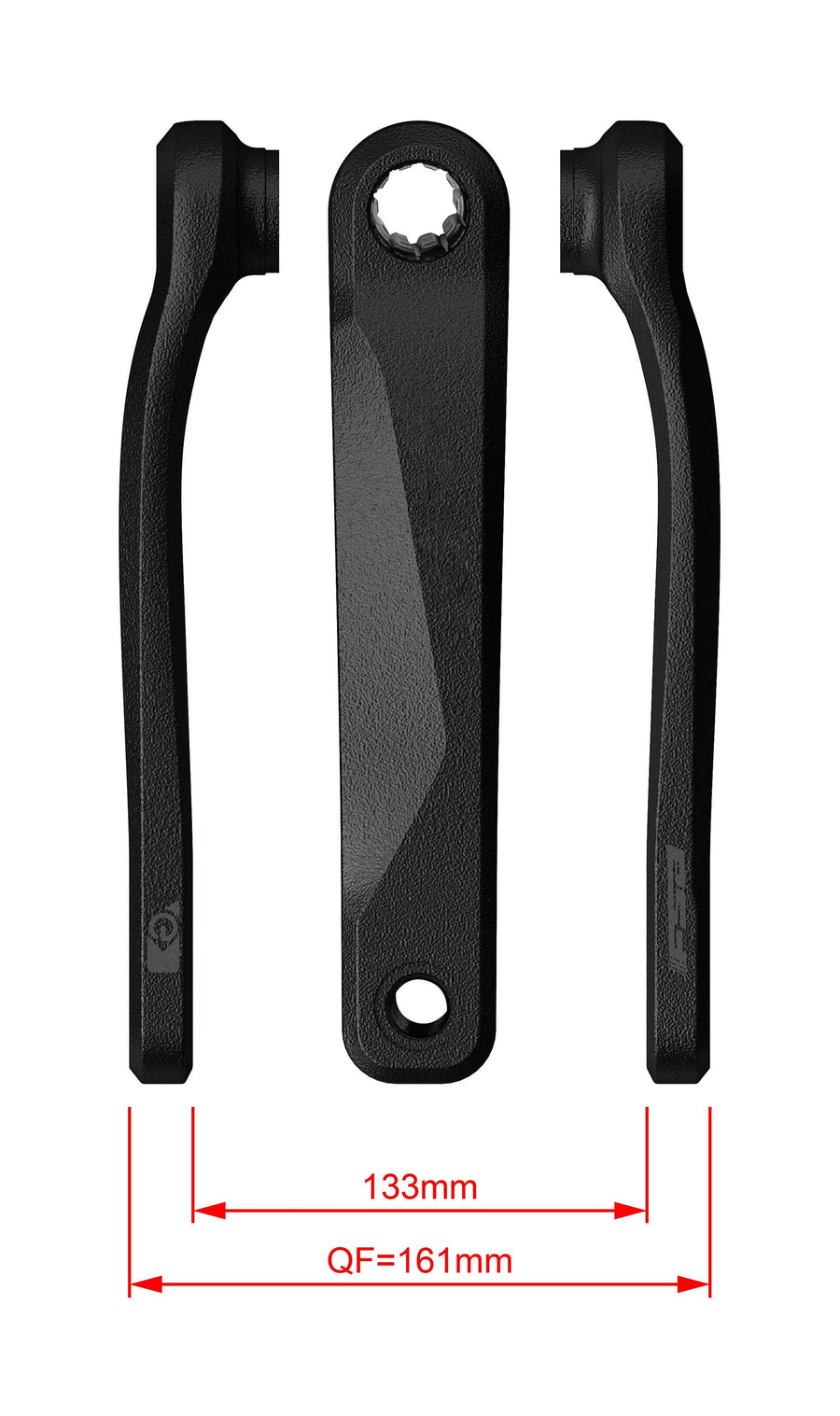FSA Ebike Chainset CK-220 ISIS 19.0mm Black (165mm)