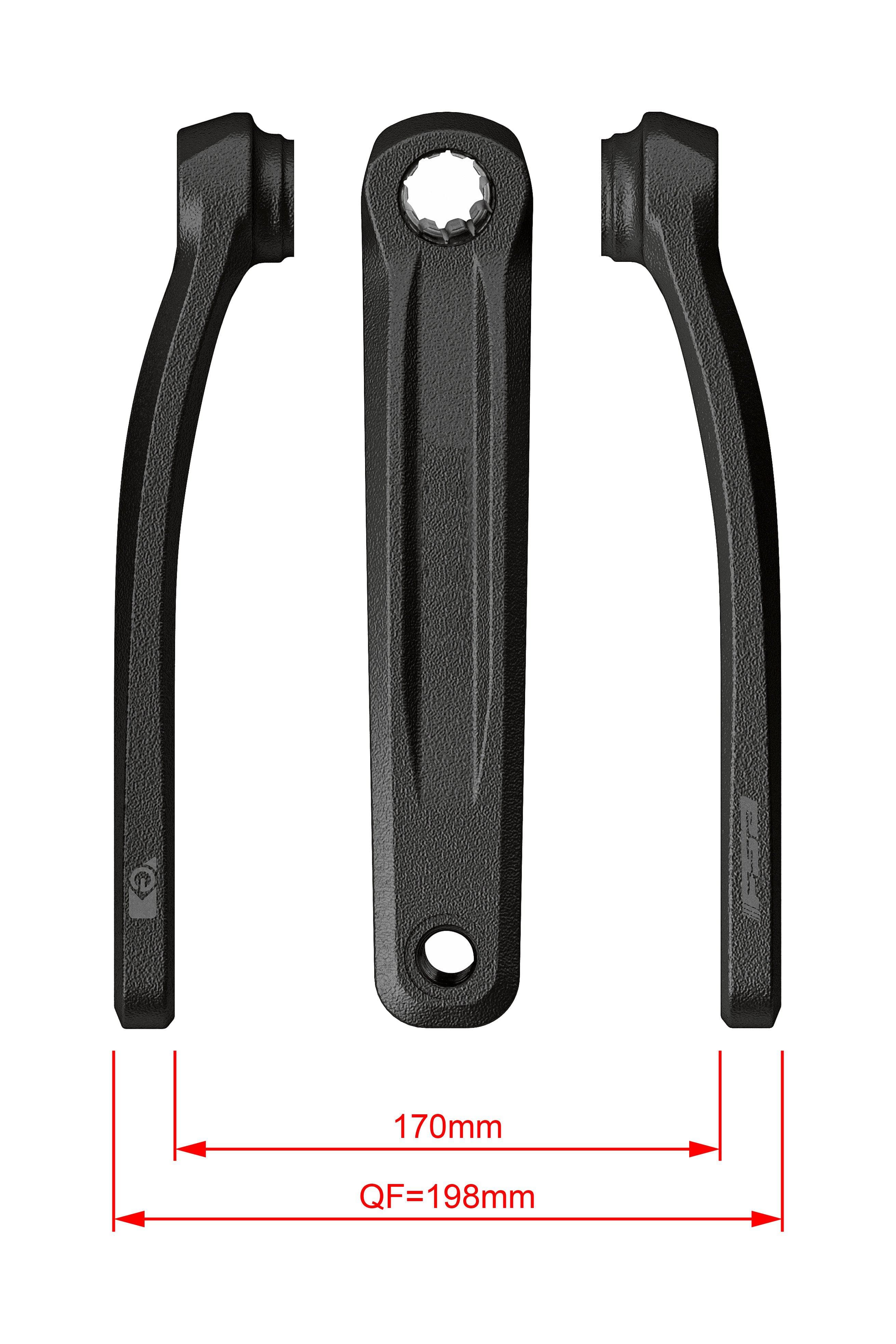 FSA Ebike Chainset CK-320 Bosch BNI 27.5mm Black (160mm)