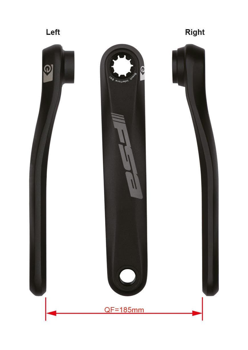FSA Ebike Chainset CK-602 Bosch BNI 22.0mm Black (170mm)