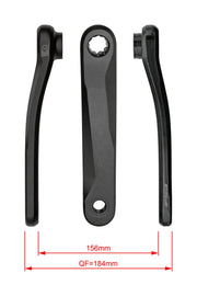 FSA Ebike Chainset CK-745 ISIS 25.7mm Black (175mm)