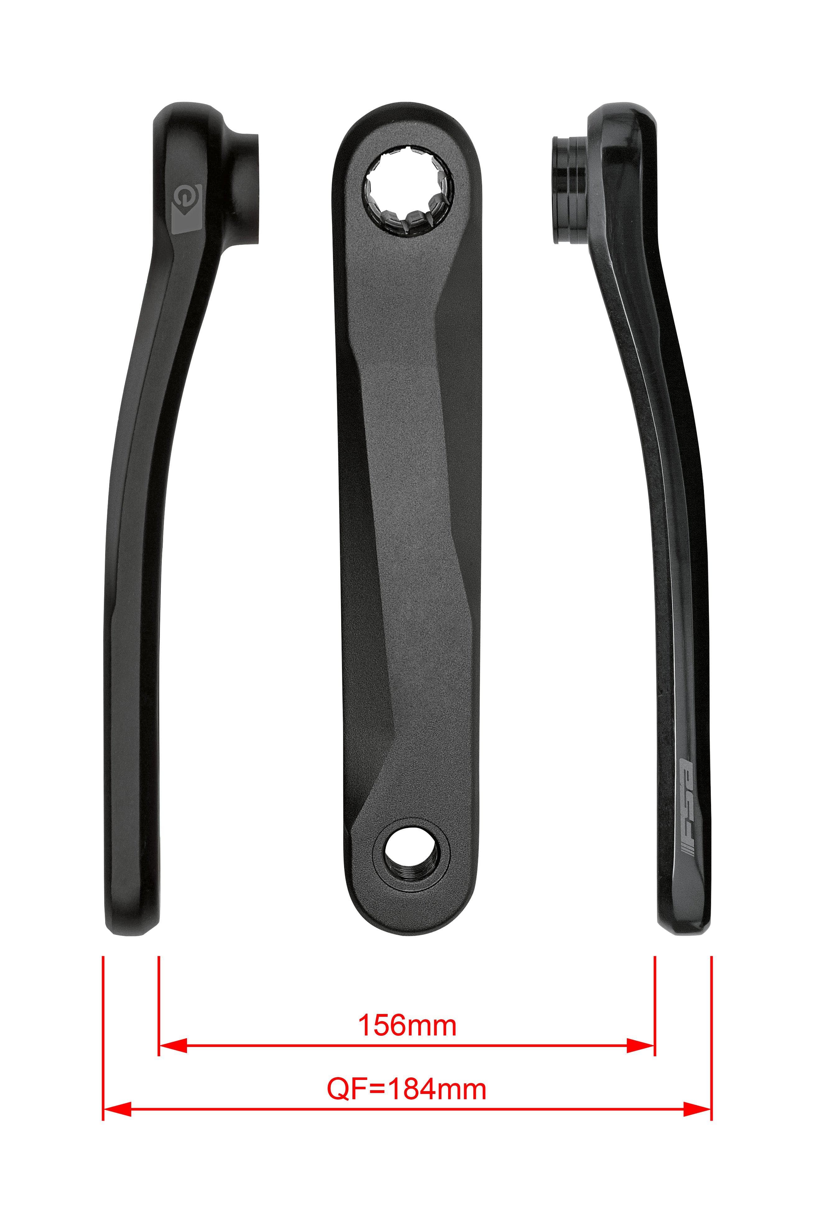 FSA Ebike Chainset CK-745 ISIS 25.7mm Black (165mm)