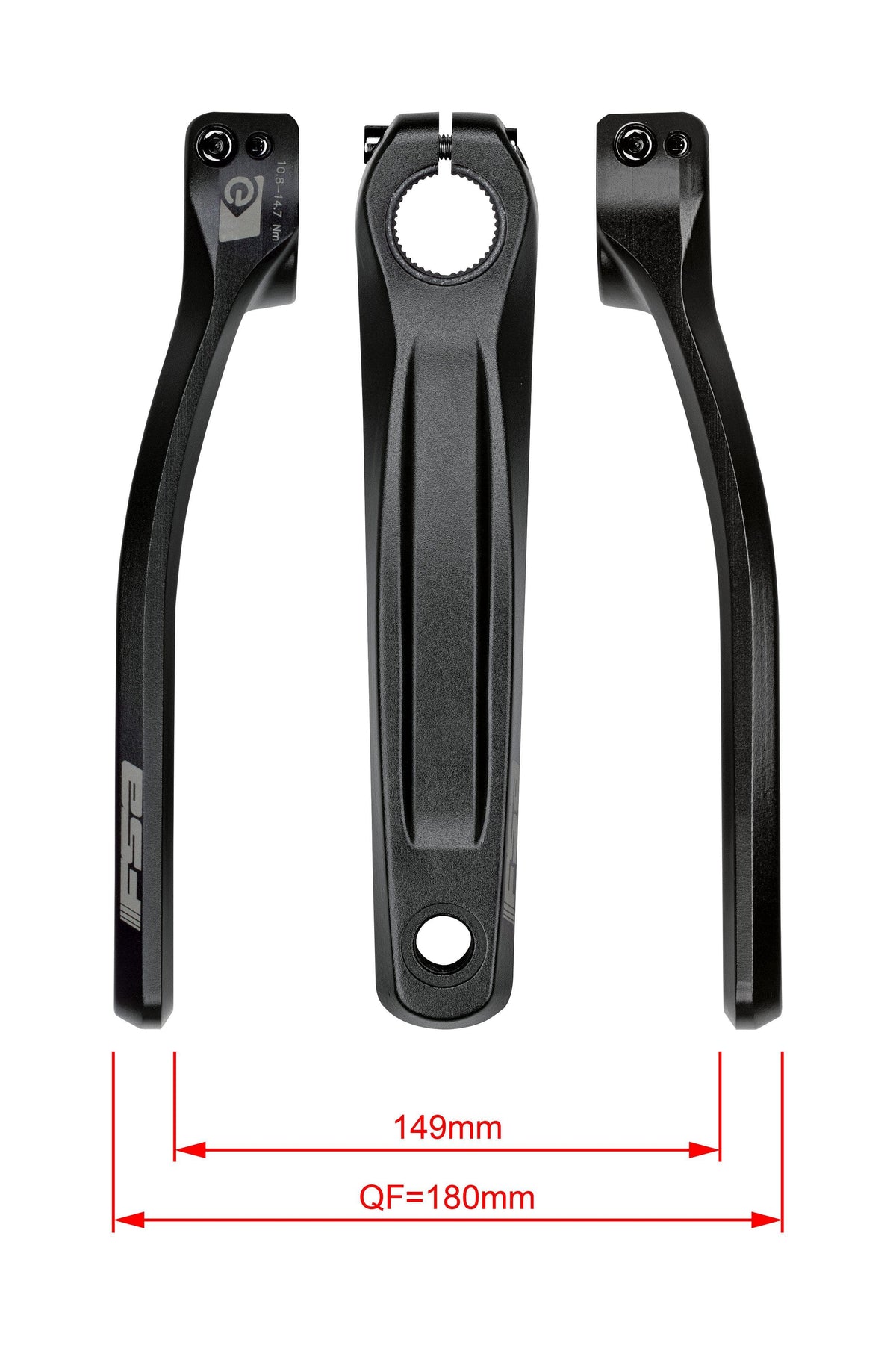 FSA Ebike Chainset CK-751 Shimano E8000 28.0mm Black (170mm)