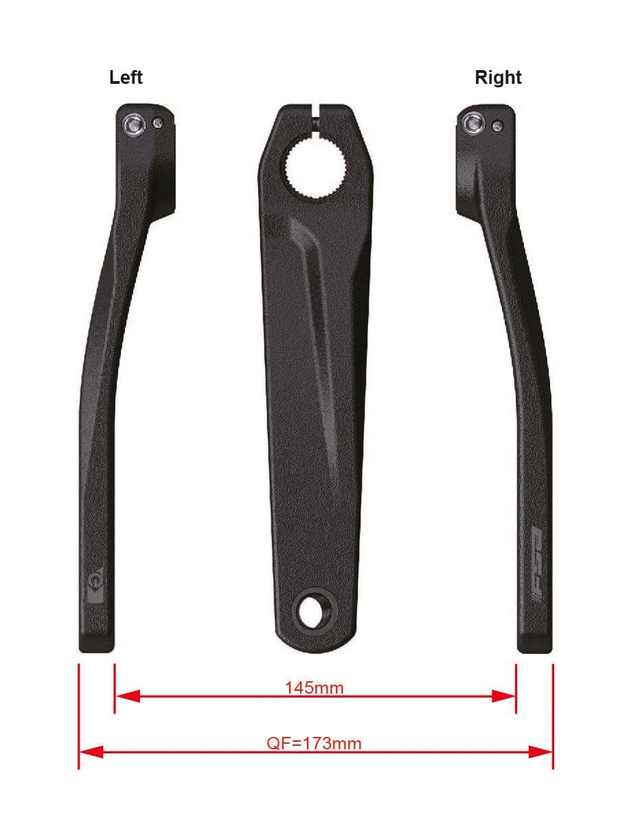 FSA Ebike Chainset CK-752 Shimano EP800 24.0mm Black (165mm)