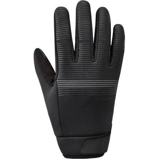 Shimano Clothing Men's Windbreak Thermal Reflective Glove, Black, Size S