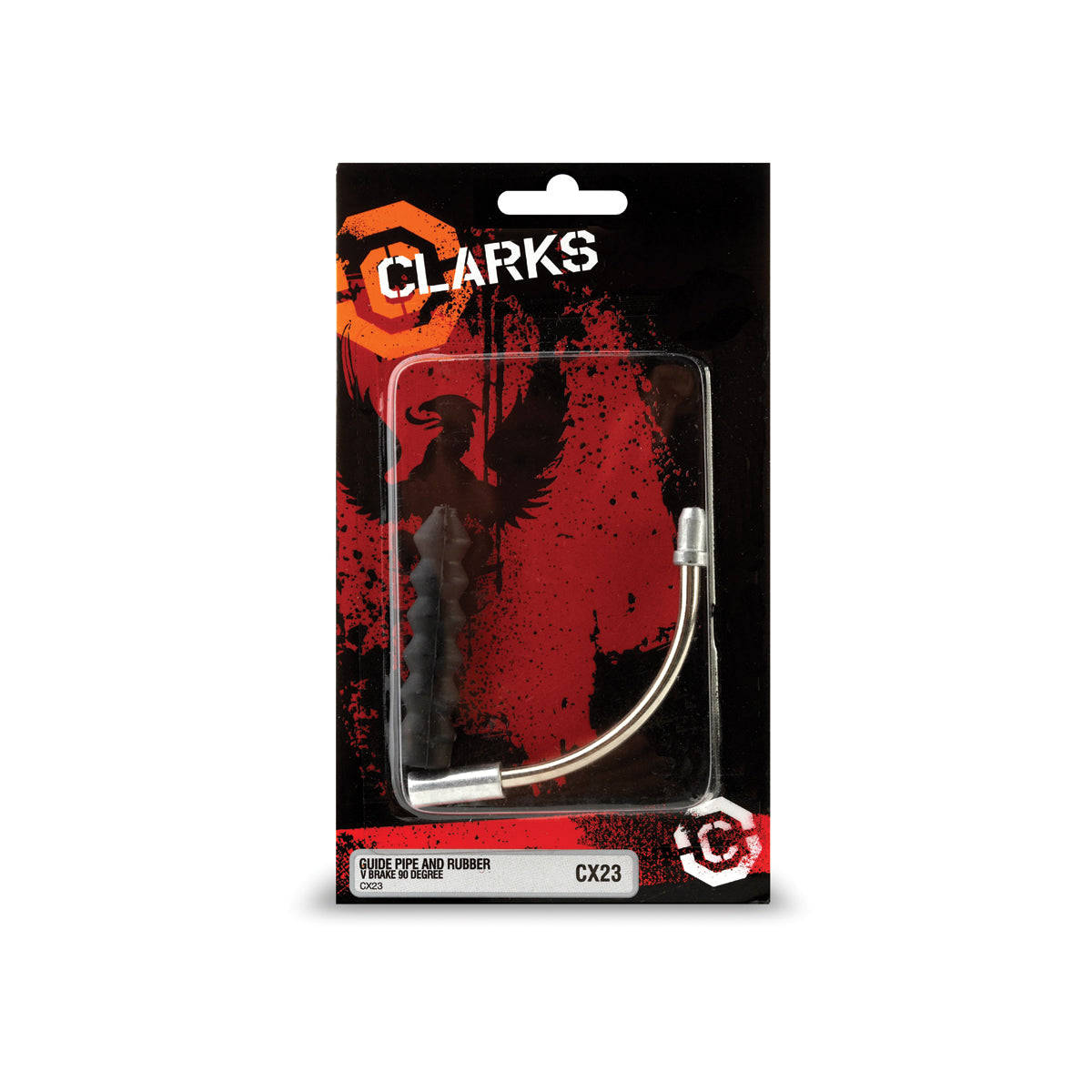 Clarks Guide Pipe 90&Deg; Bend W/ Rubber Boot For V-Brake: