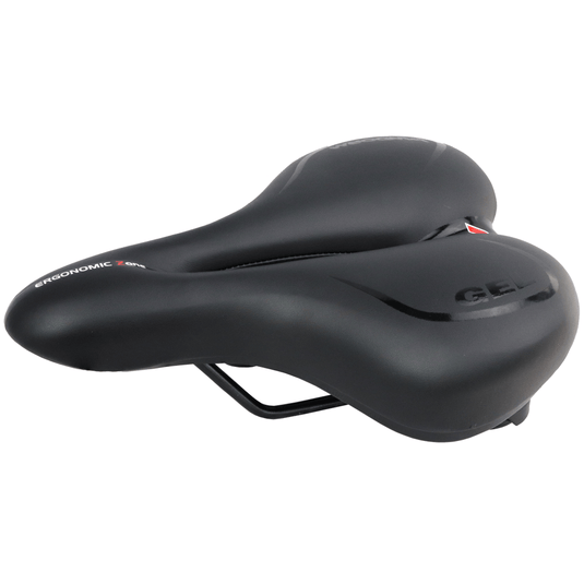 Comfortable saddle for hybrid top bike