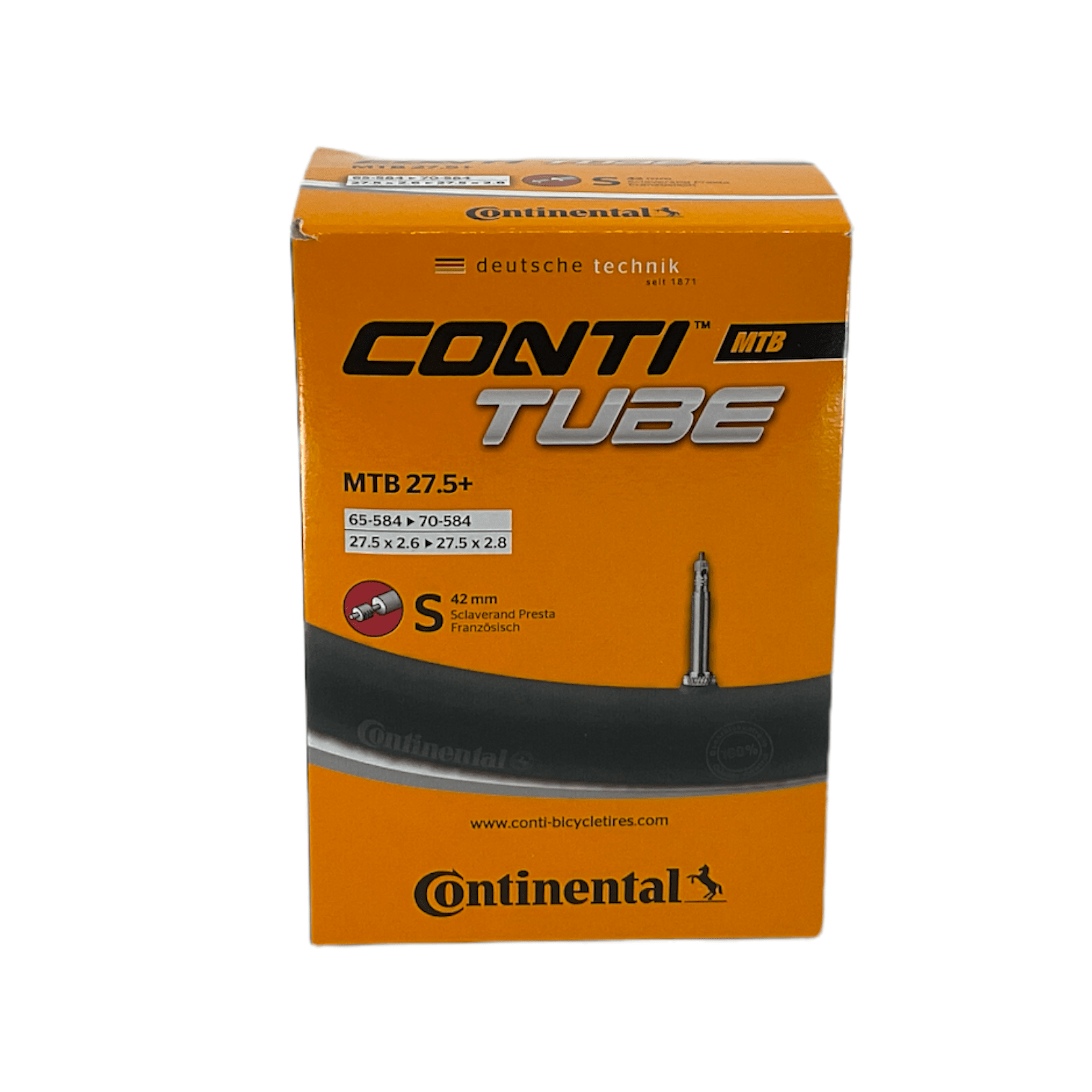 Continental MTB Inner Tube 27.5" x 2.60" - 2.80" Presta 42mm Valve