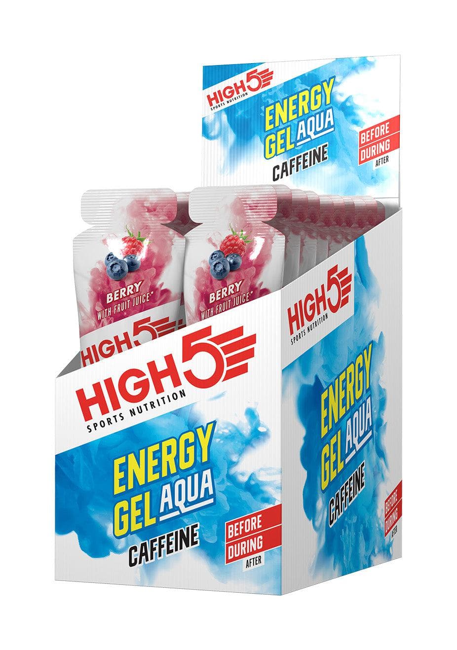 High5 High5 Energy Gel Aqua Caffeine (66g, x20, Berry)