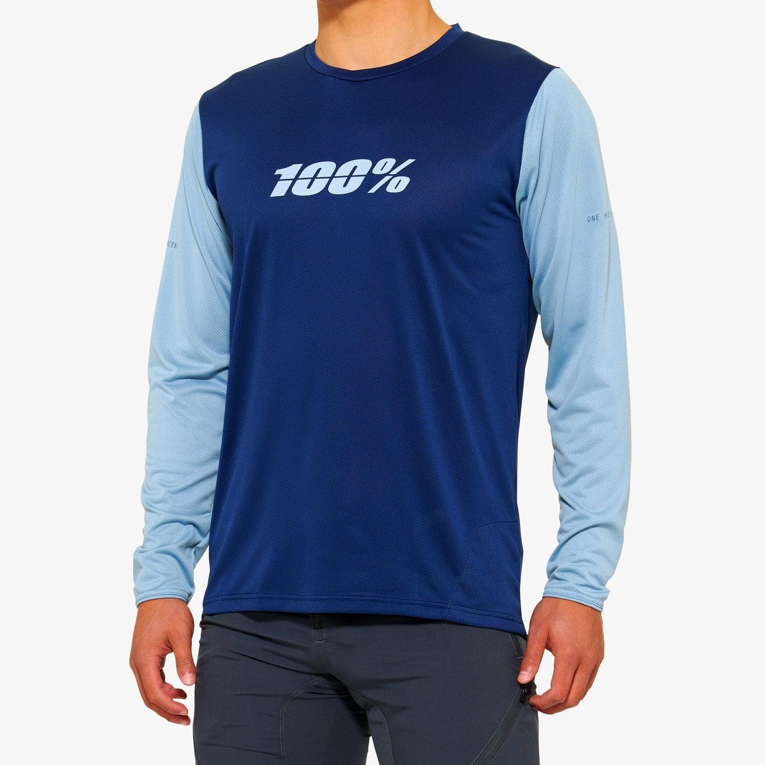 100% Ridecamp Long Sleeve Jersey 2022 Navy / Slate XL