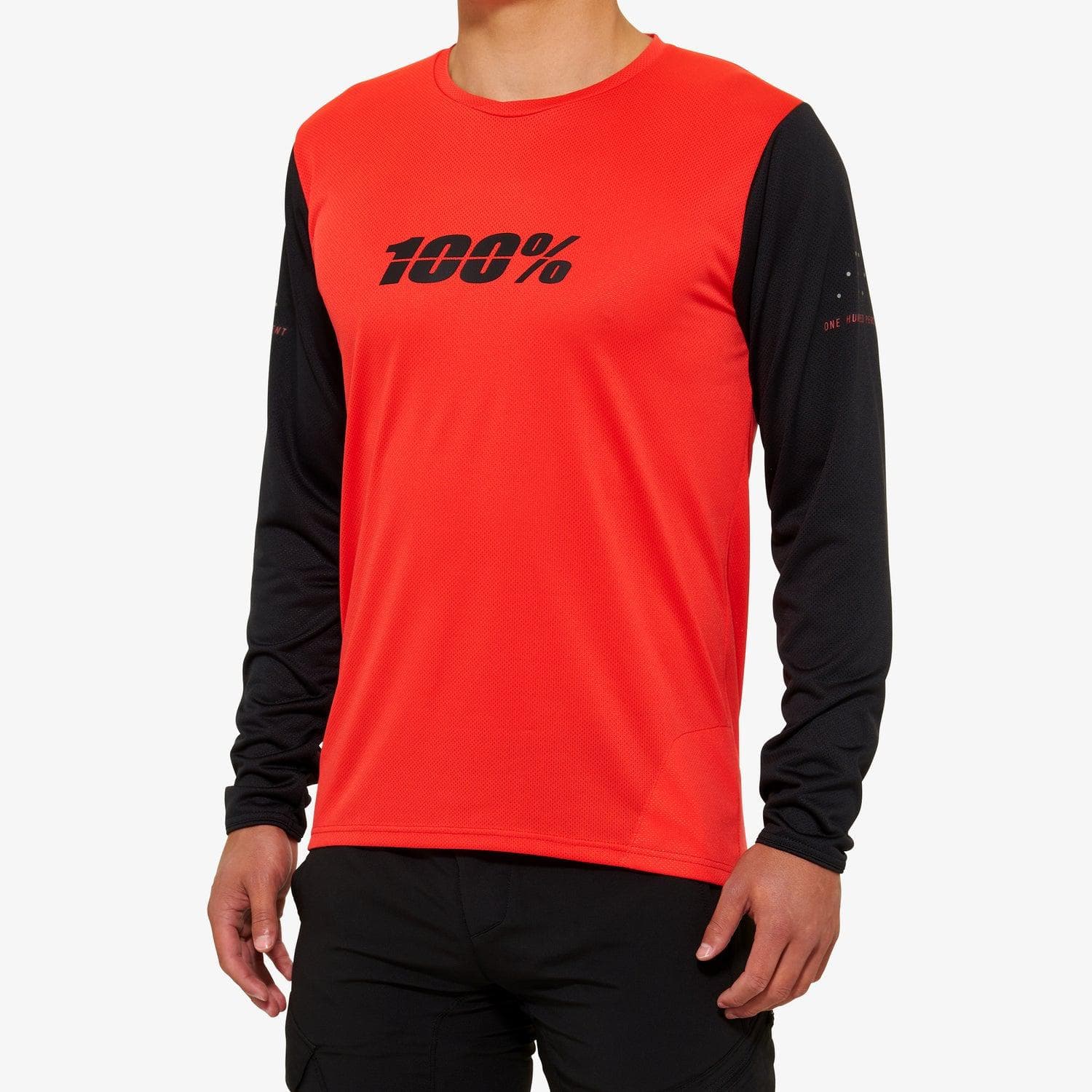 100% Ridecamp Long Sleeve Jersey 2022 Red / Black L