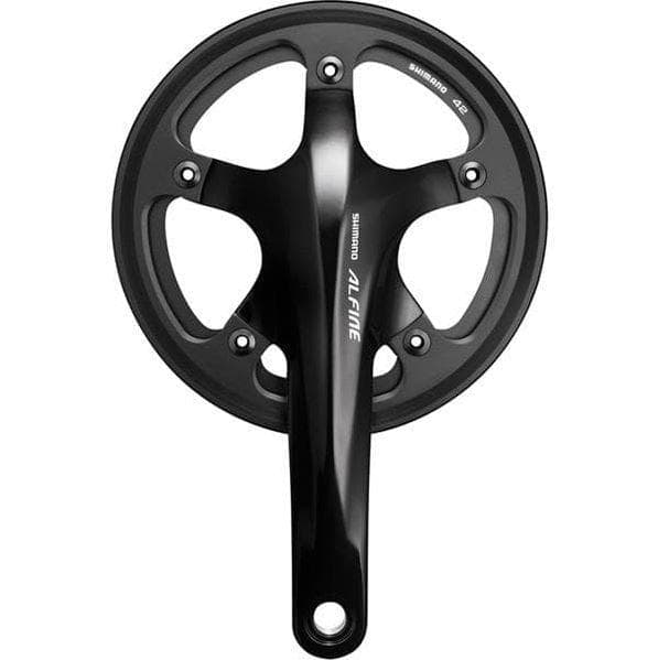 Load image into Gallery viewer, Shimano FC-S501 Alfine 2-piece chainset with single chainguard 42T, 170 mm
