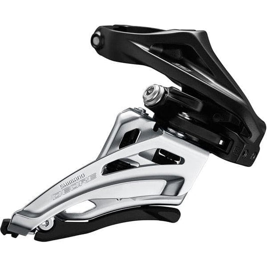 Shimano Deore M6020-H double front derailleur, high clamp, side swing, front pull