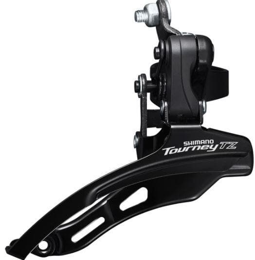 Shimano Tourney / TY FD-TZ500 6-speed MTB front derailleur; down swing; down pull; 31.8mm; 66-69; 42T