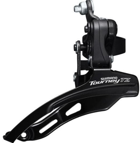 Shimano Tourney / TY FD-TZ500 6-speed MTB front derailleur; down swing; down pull; 31.8mm; 66-69; 42T