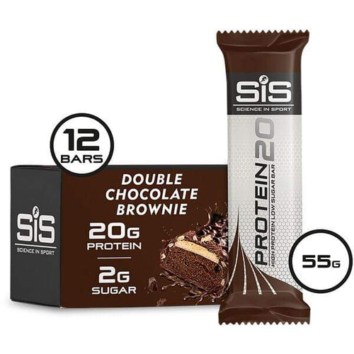 Science In Sport PROTEIN20 bar - box of 12 bars - dark chocolate brownie