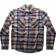 Fox Everyday Long Sleeve Flannel Shirt Orange / Blue / Tan L