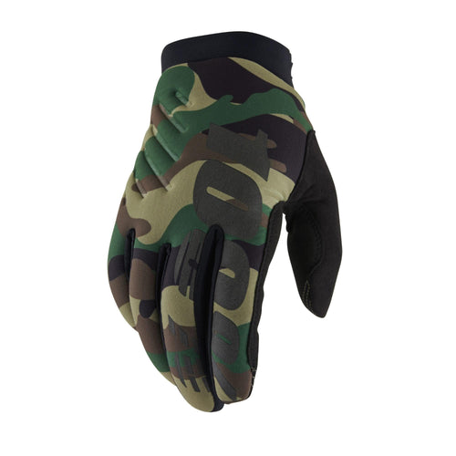 100% Brisker Cold Weather Glove Camo / Black L