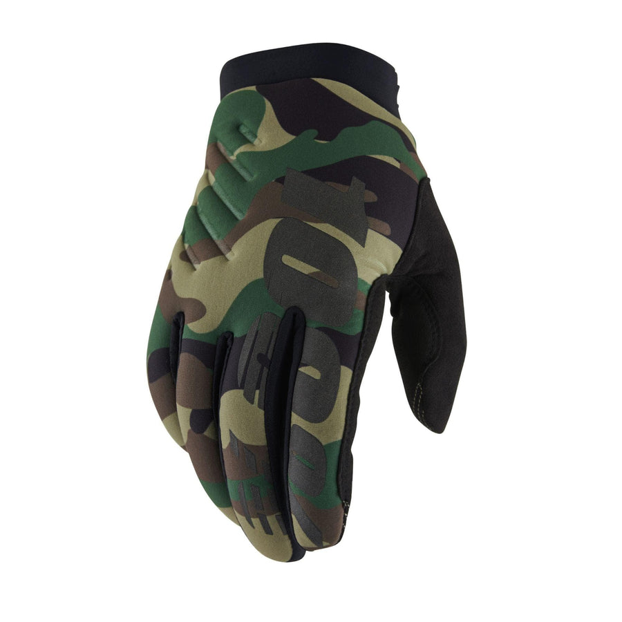 100% Brisker Cold Weather Glove - Camo / Black - Medium