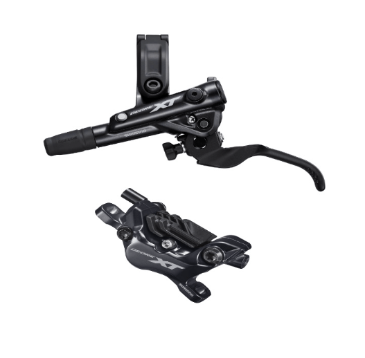 Load image into Gallery viewer, Shimano Deore XT BR-M8120 / BL-M8100 - 4 pot Brake Lever / Post Mount Callipers
